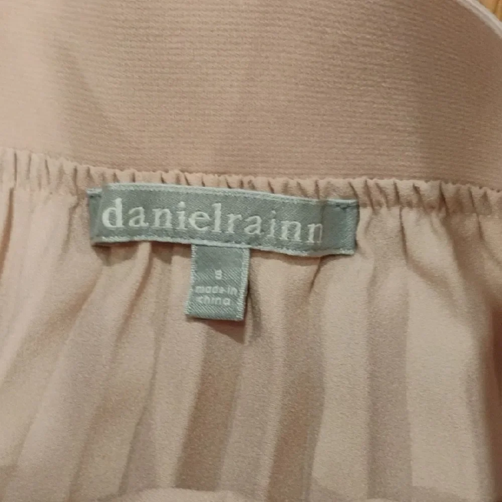 Daniel Rainn Soft Cream Button-Down A-Line Skirt